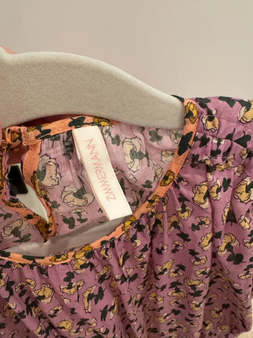Zimmerman Floral Floral Purple and Yellow Dress